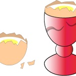 Eierbecher mit Ei