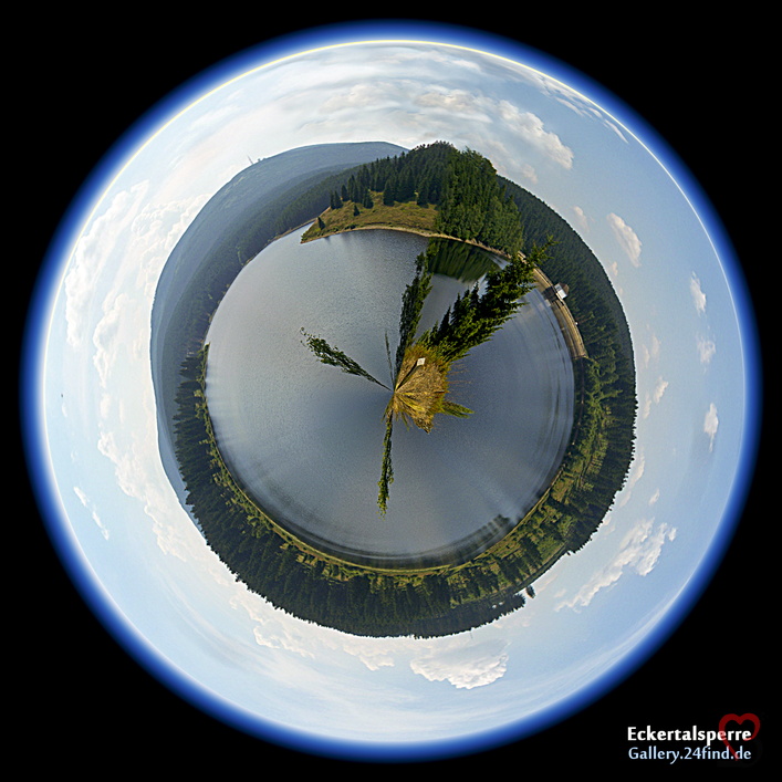Eckertalsperre mit Brocken