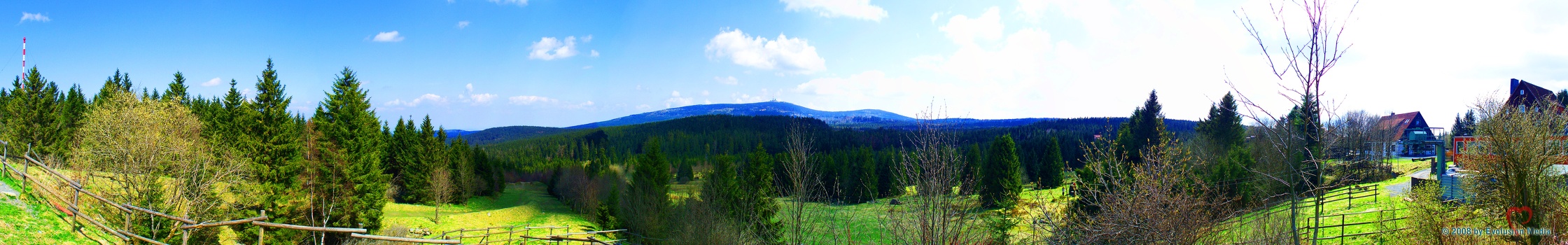 180° Panorama Richtung Brocken