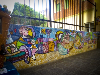 Graffiti Wand in Marina di Andora