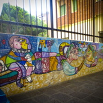 Graffiti Wand in Marina di Andora