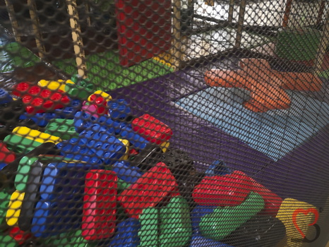 Bauklötzer im Spieleland Okidok