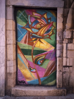 Wandgrafitti Besancon