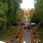 Weg zum Schloss in Ludwigsburg