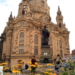 Martin Luther Denkmal mit Frauenkirche