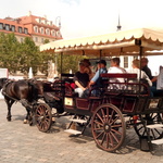 Kutsche am Neumarkt bei der Frauenkirche