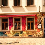 Eckgastro mit Graffitti Dresden