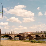 Bogenschütze an der Elbe