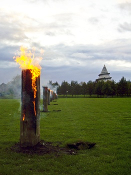 Schwedenfeuer auf der Elbauenwiese
