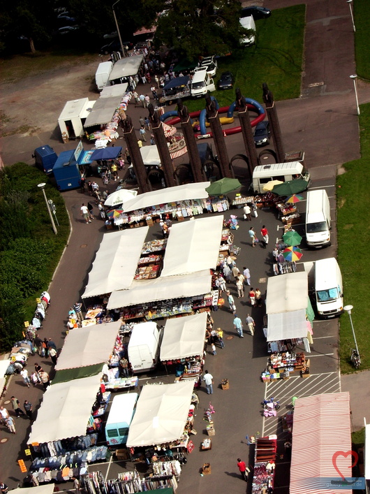 Parkplatz Flotte Besucher Luftbild