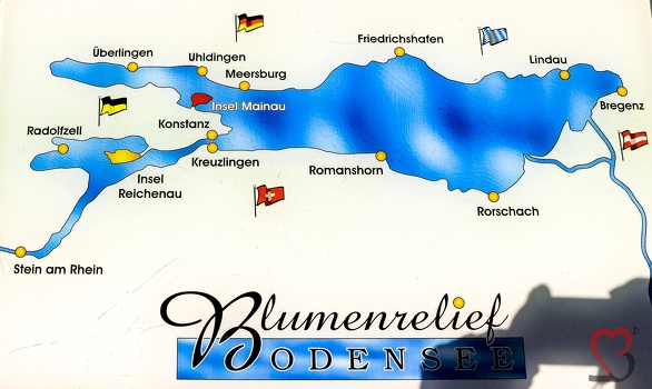 Bodensee als Karte