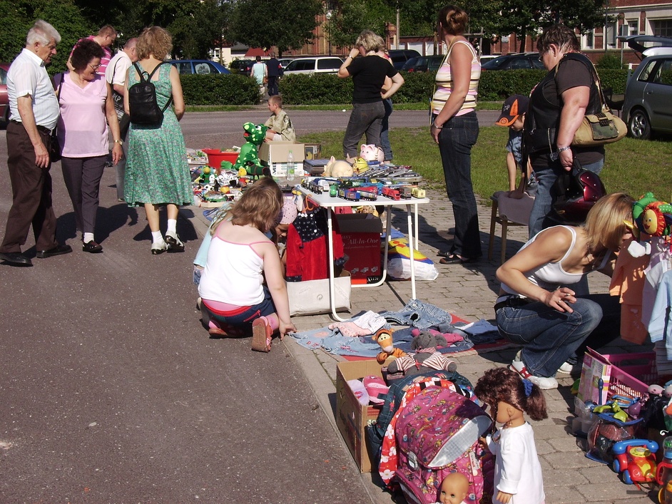 Marktstand und Nicole