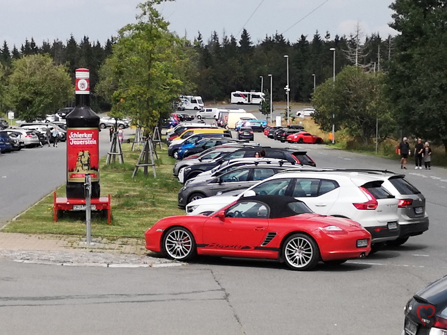 Feuerstein Porsche auf dem Torfhaus Gelände