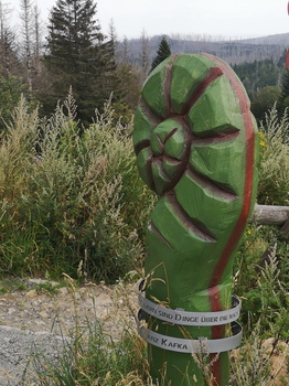 Holz Skulptur am Torfhaus