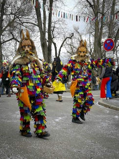 Fashing Tuttlingen 2023 -- In der Stadt Tuttlingen in Baden Würtemberg in der Nähe vom Bodensee findet das jährliche Karnevall, Fashing & Narrentreiben mit zahlreichen Trachten und Gewerbesteller Vereine statt. Narri - Narro, in der Fashingszeit sind alle froh.