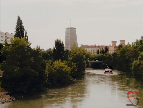 Donaukanal durch Wien