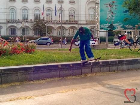 Skater am Heldendenkmal Platz