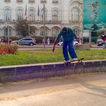 Skater am Heldendenkmal Platz