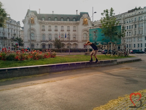 Skateboarder in Wien