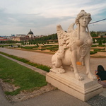 Statue im Belvederegarten