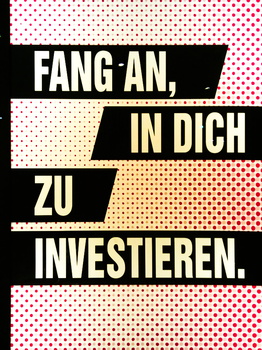 Fang an in dich zu investieren