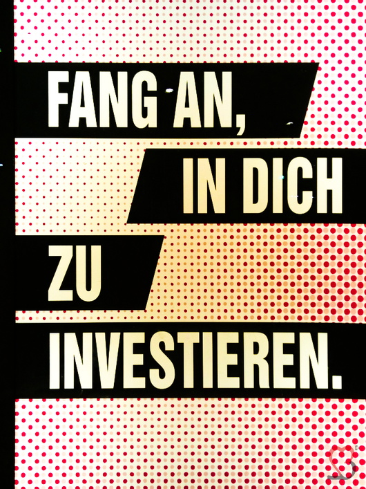 Fang an in dich zu investieren