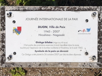 Infotafel im Japanischen Garten aus Dijon in Frankreich
(klick für Vollbild)